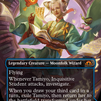 Tamiyo, Inquisitive Student // Tamiyo, Seasoned Scholar (Borderless) [Modern Horizons 3]