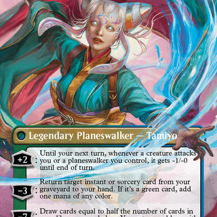 Tamiyo, Inquisitive Student // Tamiyo, Seasoned Scholar (Borderless) [Modern Horizons 3] Foil