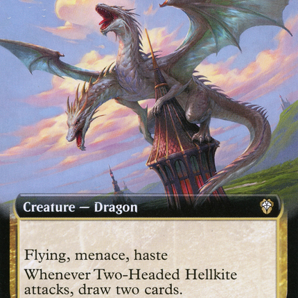 Two-Headed Hellkite (Extended Art) [Dominaria United Commander]