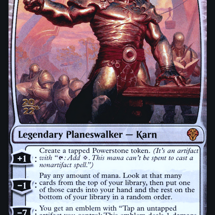 Karn, Living Legacy [Dominaria United Promos] Prerelease Foil