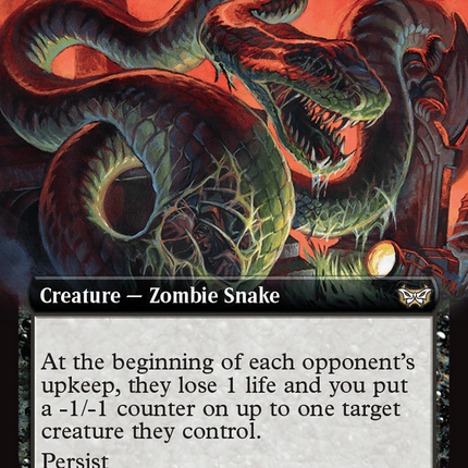Persistent Constrictor (Extended Art) [Duskmourn: House of Horror Commander] Foil