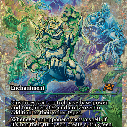 March of the World Ooze (Showcase) (Fracture Foil) [Aetherdrift] Foil
