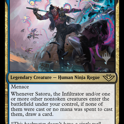 Satoru, the Infiltrator [Outlaws of Thunder Junction Promos] Foil