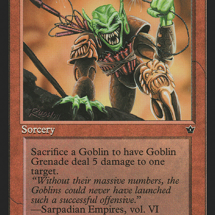 Goblin Grenade (Rush) [Fallen Empires]