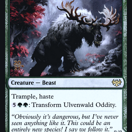 Ulvenwald Oddity // Ulvenwald Behemoth [Innistrad: Crimson Vow Promos] Prerelease Foil