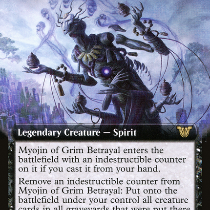 Myojin of Grim Betrayal (Extended Art) [Neon Dynasty Commander]