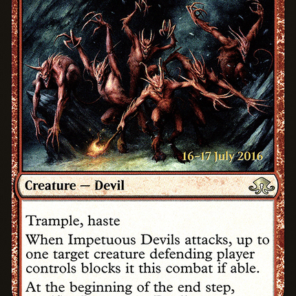 Impetuous Devils [Eldritch Moon Promos] Prerelease Foil