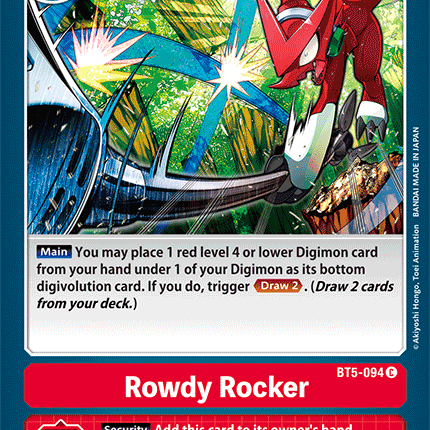 Rowdy Rocker [BT5-094] [Battle of Omni]