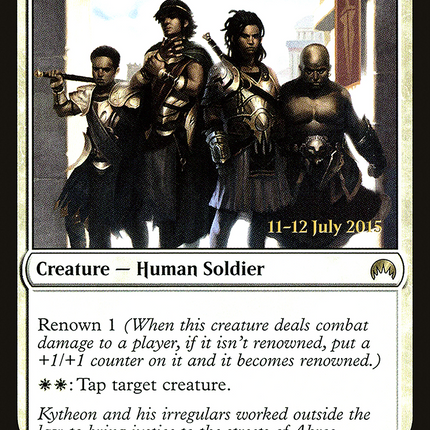 Kytheon's Irregulars [Magic Origins Promos] Prerelease Foil