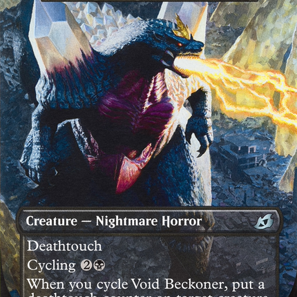 Void Beckoner - Spacegodzilla, Death Corona  (Borderless) [Ikoria: Lair of Behemoths]