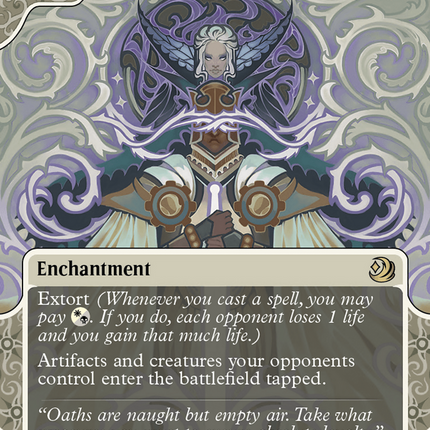 Blind Obedience (Showcase) (Borderless) [Wilds of Eldraine: Enchanting Tales]