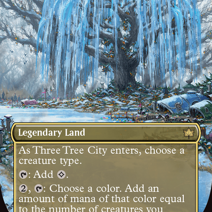 Three Tree City (Borderless) [Bloomburrow] Foil