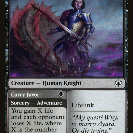 Smitten Swordmaster // Curry Favor [March of the Machine Commander]
