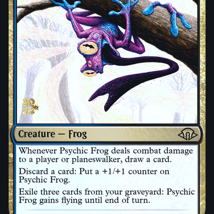 Psychic Frog [Modern Horizons 3 Promos] Prerelease Foil