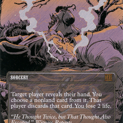 Thoughtseize (Showcase) (Borderless) [Breaking News] Textured Foil