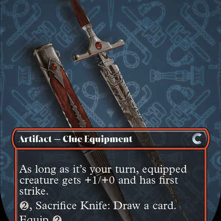 Knife (Borderless) [Ravnica: Clue Edition]