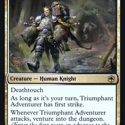 Triumphant Adventurer [Adventures in the Forgotten Realms Promos] Prerelease Foil