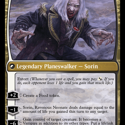 Sorin of House Markov // Sorin, Ravenous Neonate [Modern Horizons 3] Foil