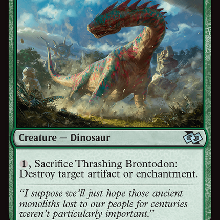 Thrashing Brontodon [Foundations Jumpstart] Foil