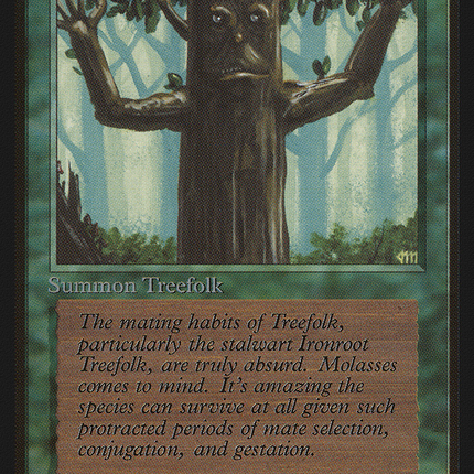 Ironroot Treefolk [Limited Edition Beta]