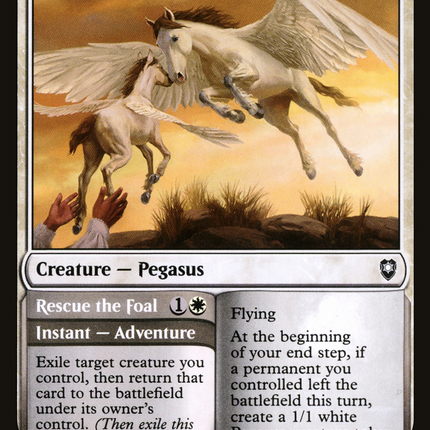 Pegasus Guardian // Rescue the Foal [Commander Legends: Battle for Baldur's Gate]