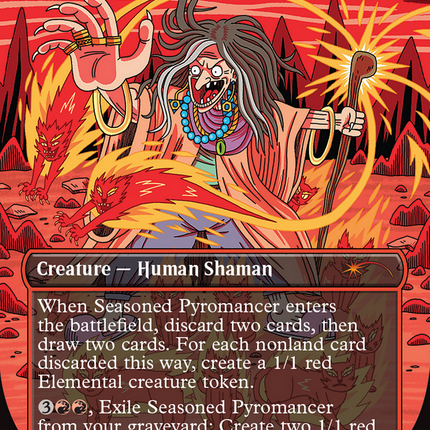 Seasoned Pyromancer (Borderless) [Secret Lair Showdown]