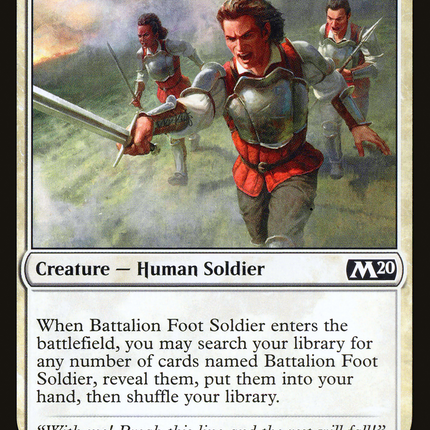 Battalion Foot Soldier [Core Set 2020]