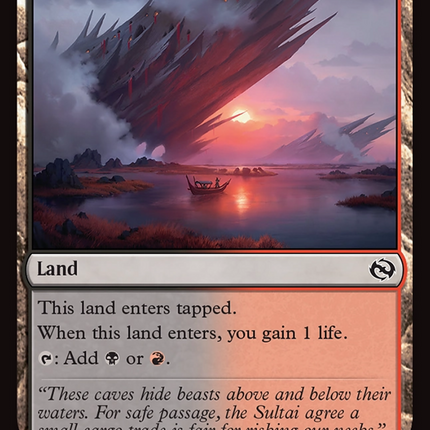 Bloodfell Caves [Tarkir: Dragonstorm] Foil