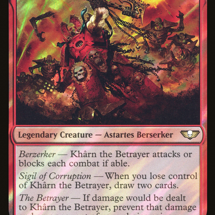 Khârn the Betrayer [Warhammer 40,000 Commander] Surge Foil