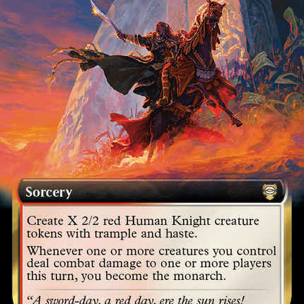Forth Eorlingas! (Extended Art) [Tales of Middle-earth Commander] Foil