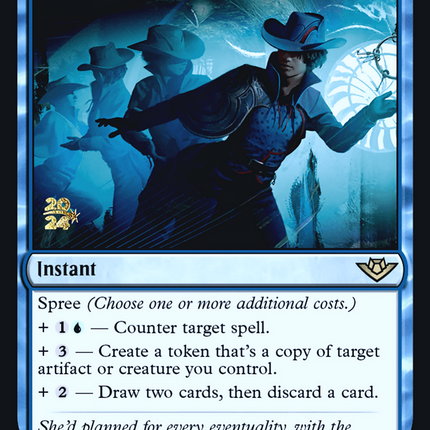 Three Steps Ahead [Outlaws of Thunder Junction Promos] Prerelease Foil