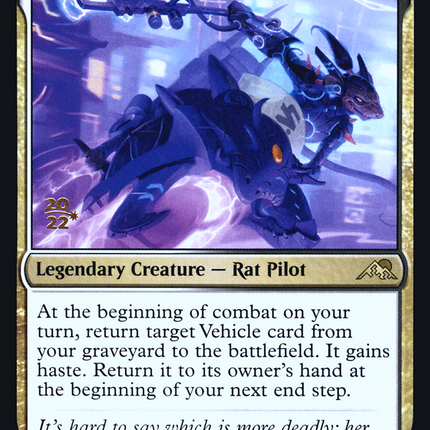 Greasefang, Okiba Boss [Kamigawa: Neon Dynasty Promos] Prerelease Foil