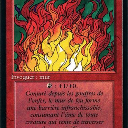 Wall of Fire - Mur de feu  [Foreign Black Border]