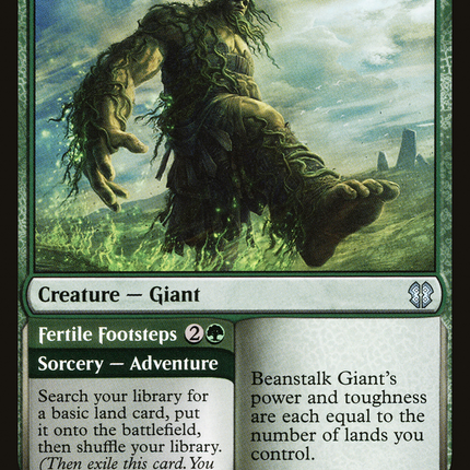 Beanstalk Giant // Fertile Footsteps [Zendikar Rising Commander]