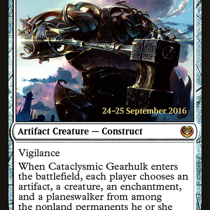 Cataclysmic Gearhulk [Kaladesh Promos] Prerelease Foil
