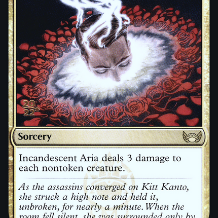 Incandescent Aria [Streets of New Capenna Promos] Prerelease Foil
