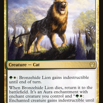 Bronzehide Lion [Theros Beyond Death Promos]