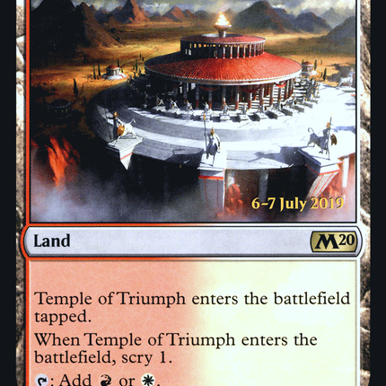 Temple of Triumph [Core Set 2020 Promos] Prerelease Foil