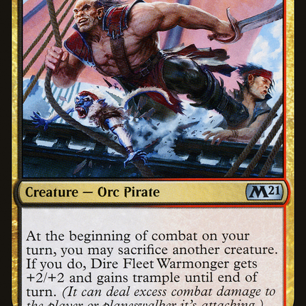 Dire Fleet Warmonger [Core Set 2021]