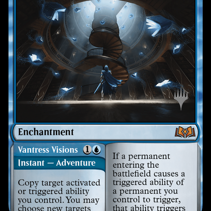 Virtue of Knowledge // Vantress Visions [Wilds of Eldraine Promos]