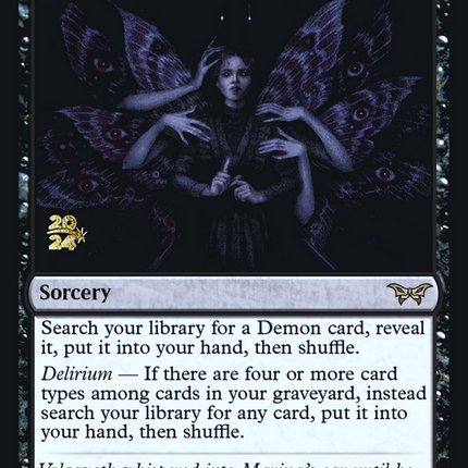 Demonic Counsel [Duskmourn: House of Horror Promos] Prerelease Foil