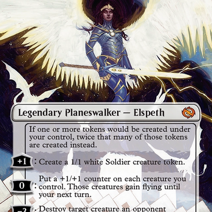 Elspeth, Storm Slayer (Borderless) [Tarkir: Dragonstorm] Foil