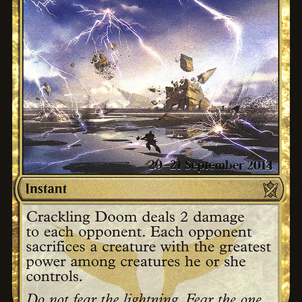 Crackling Doom [Khans of Tarkir Promos] Prerelease Foil