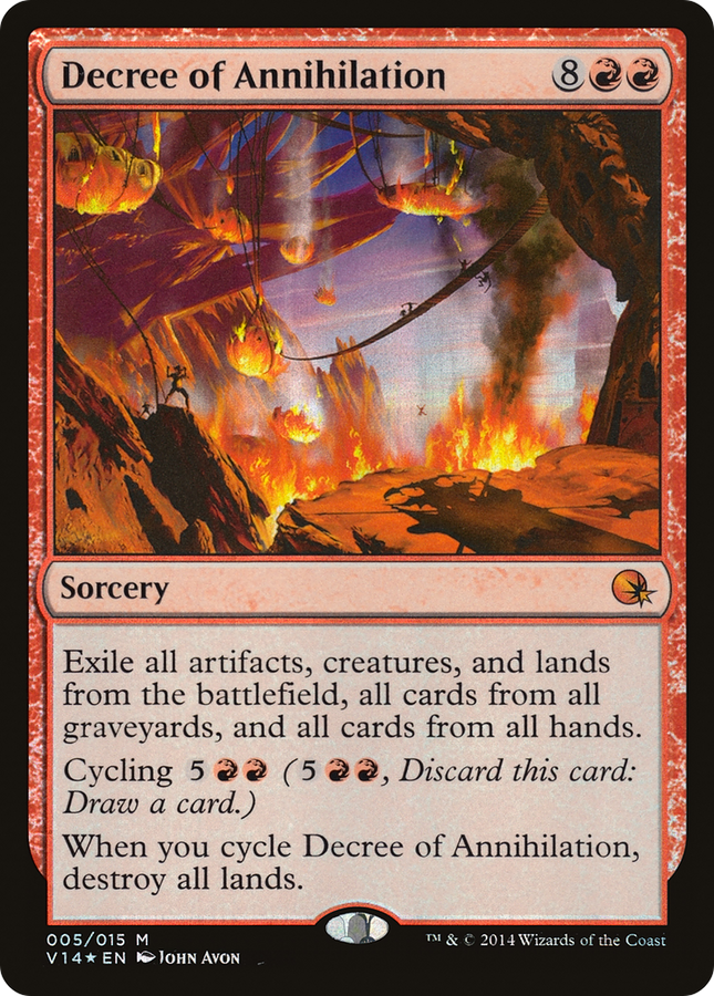 Annihilation foil 1枚 Decree of Annihilation [From the Vault: Annihilation] Foil – Dark