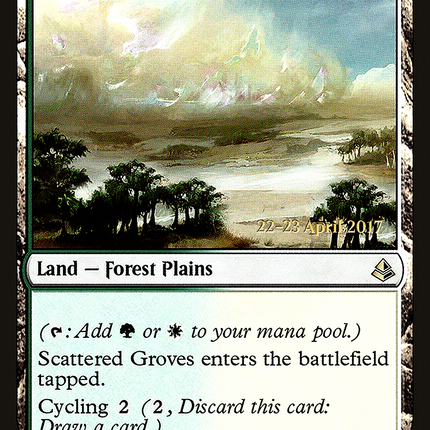 Scattered Groves [Amonkhet Promos] Prerelease Foil