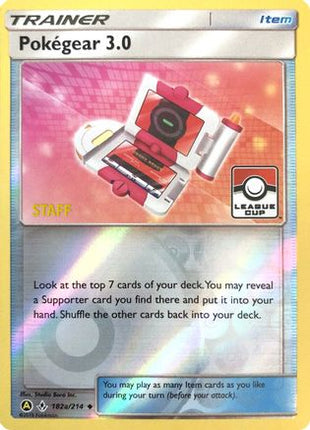 Pokegear 3.0 - 182a/214 (League Cup) [Staff] [League & Championship Cards] Reverse Holofoil
