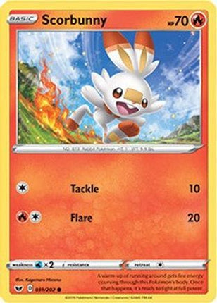 Scorbunny - 031/202 (Premium Collection) [Miscellaneous Cards & Products] Holofoil