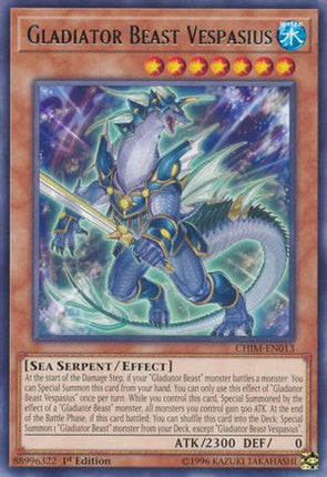Gladiator Beast Vespasius (Rare) [CHIM-EN013] 1st Edition