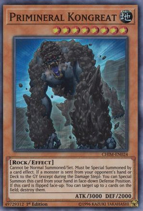 Primineral Kongreat (Super Rare) [CHIM-EN024] 1st Edition