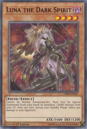 Luna the Dark Spirit (Common / Short Print) [CHIM-EN027] 1st Edition